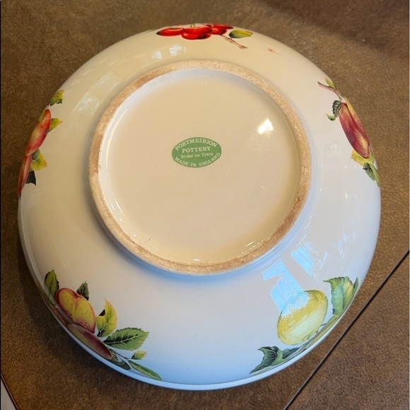 Large Portmeirion Bowl Stoke on Trent Fruit Pattern - Picture 2 of 10